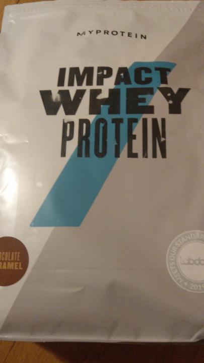 Fotografie - Impact Whey Protein Flavour Chocolate Caramel MyProtein