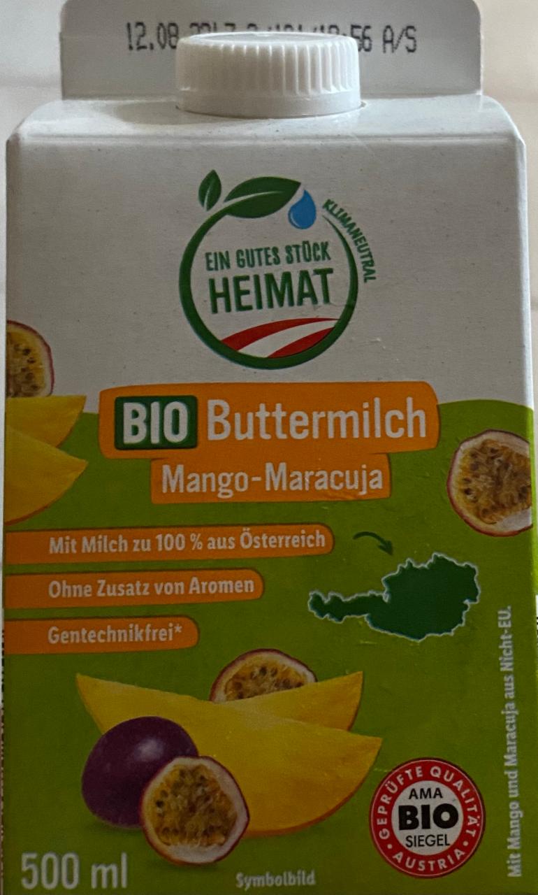 Fotografie - Bio Buttermilch Mango-Maracuja Heimat