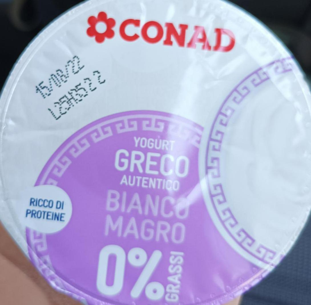 Fotografie - Yogurt Greco Bianco Magro Conad