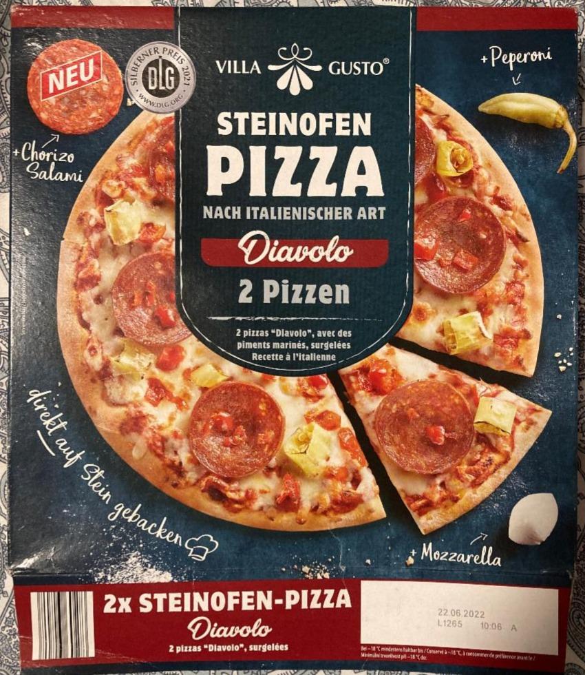 Fotografie - Steinofen Pizza Diavolo Villa Gusto