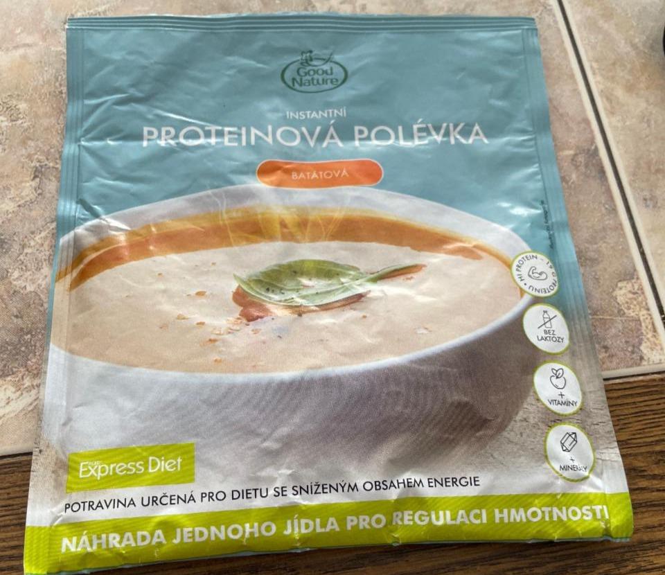 Fotografie - Express Diet instantní proteinová polévka batátová Good Nature