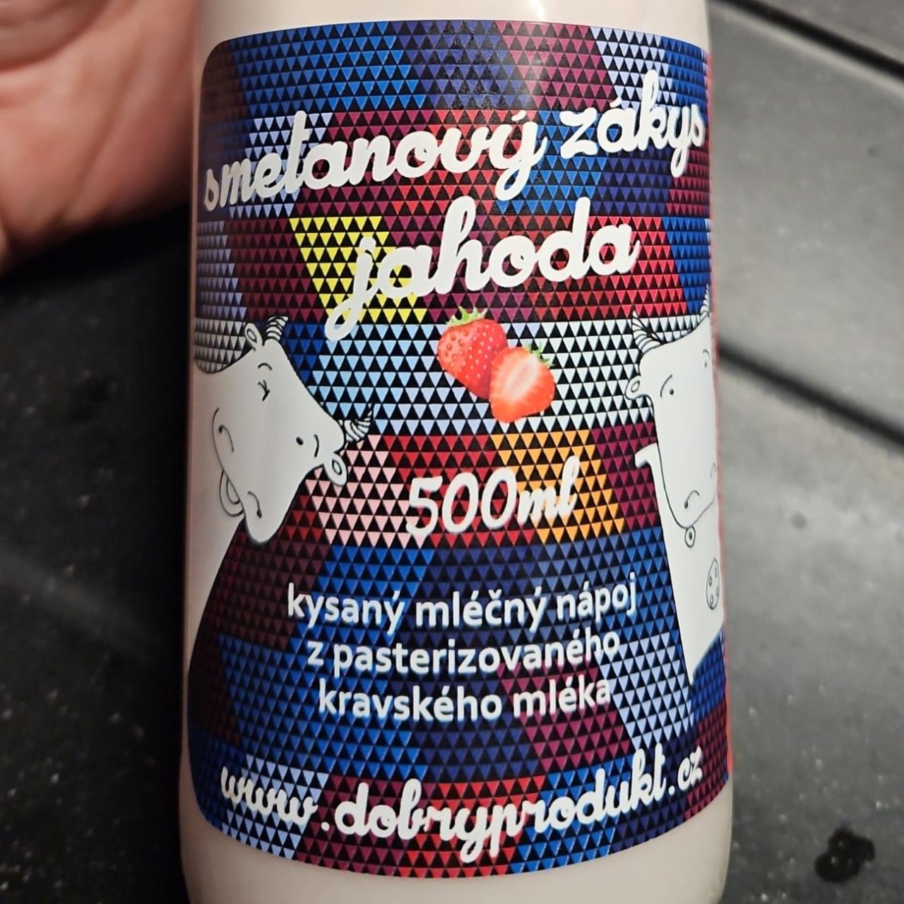 Fotografie - Smetanový zákys jahoda Dobrý produkt