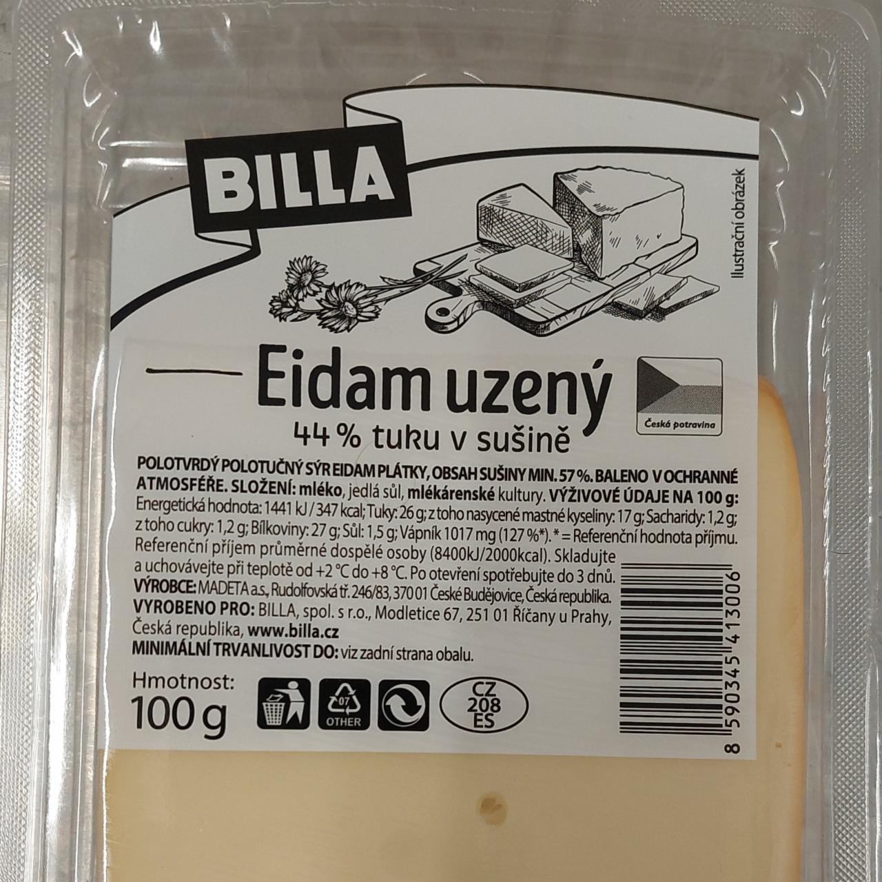 Fotografie - Eidam uzený 44% tuku v sušině Billa