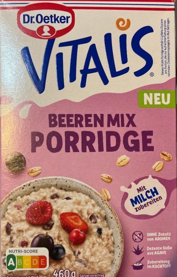 Fotografie - Vitalis ovesná kaše Berry mix Dr. Oetker