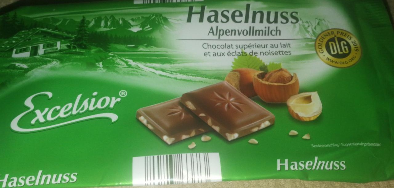 Fotografie - Haselnuss Alpenvollmilch Excelsior