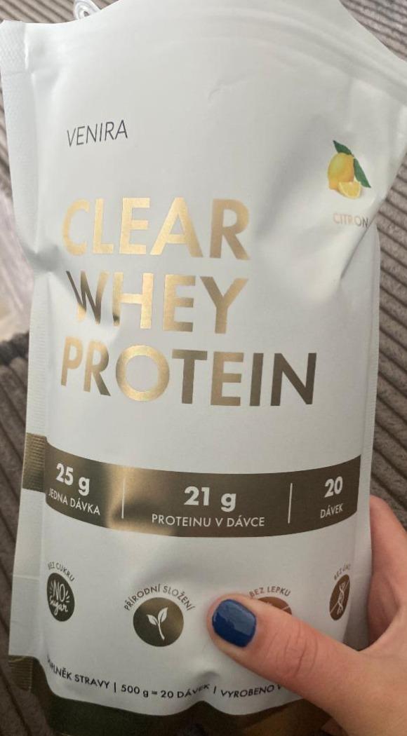 Fotografie - Clear Whey Protein citrón Venira