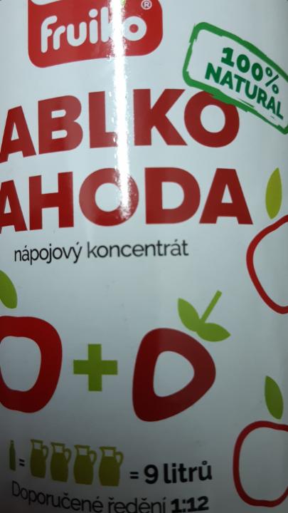 Fotografie - Jablko jahoda nápojový koncentrát Fruiko