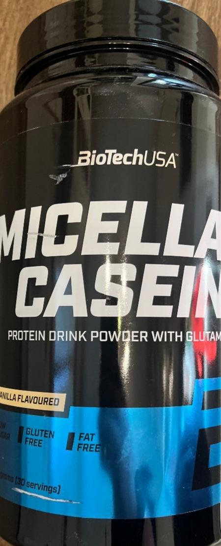 Fotografie - Micellar casein vanilla BiotechUSA