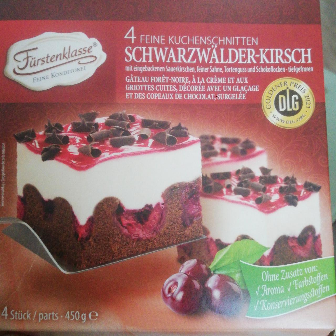 Fotografie - Schwarzwälder-Kirsch Feine Kuchenschnitten Fürstenklasse