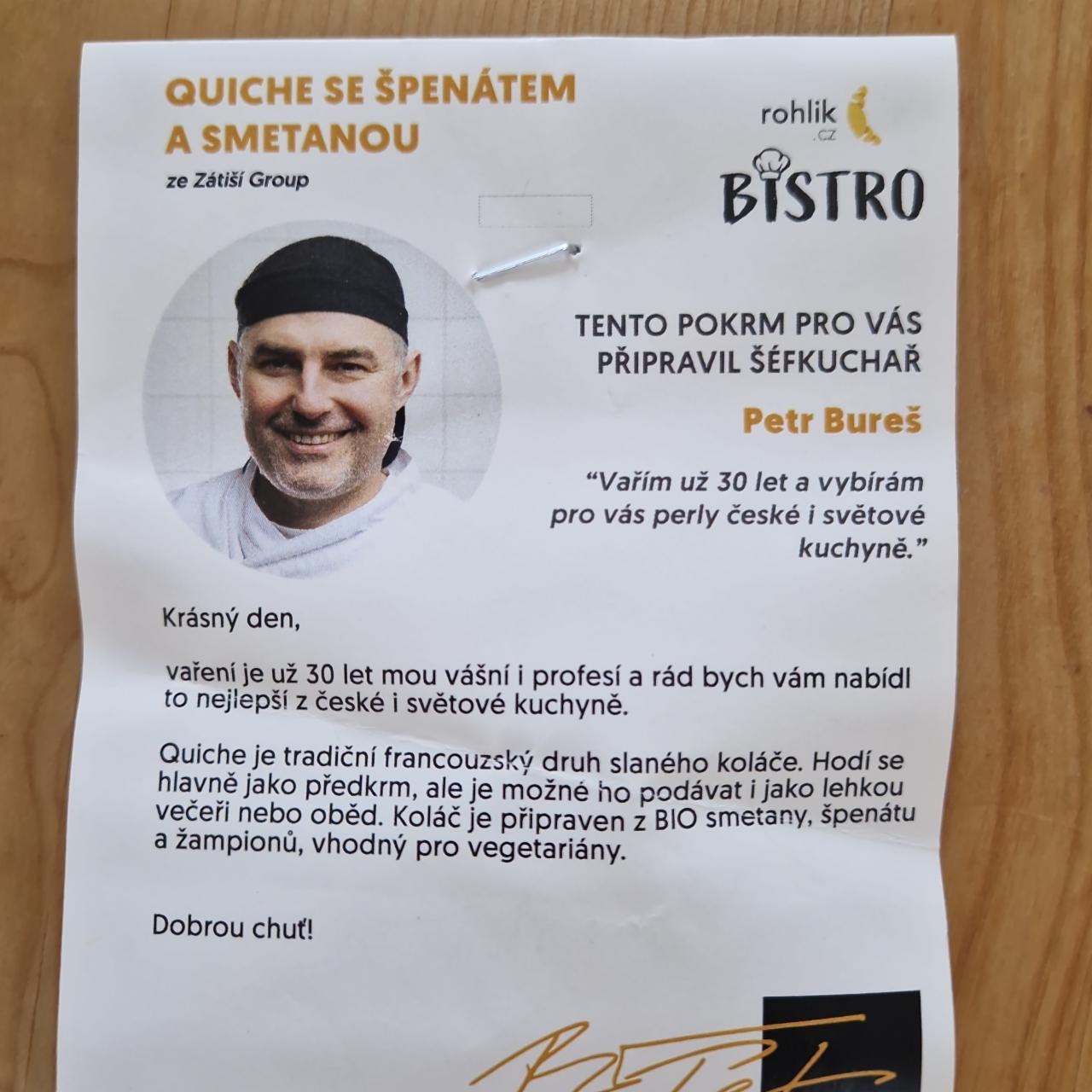 Fotografie - Quiche se špenátem a smetanou Rohlik.cz