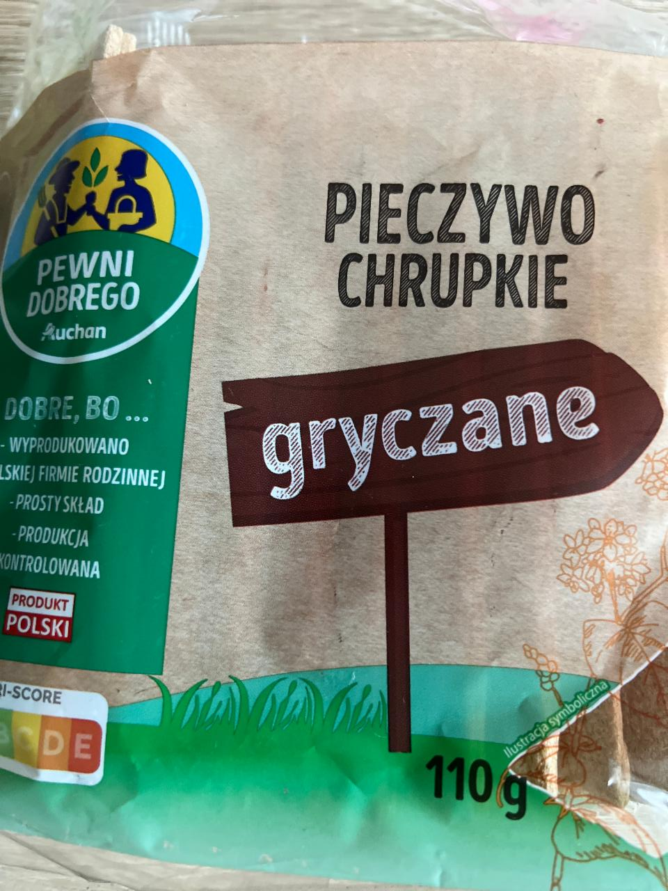 Fotografie - Pieczywo chrupkie gryczane Pewni Dobrego Auchan