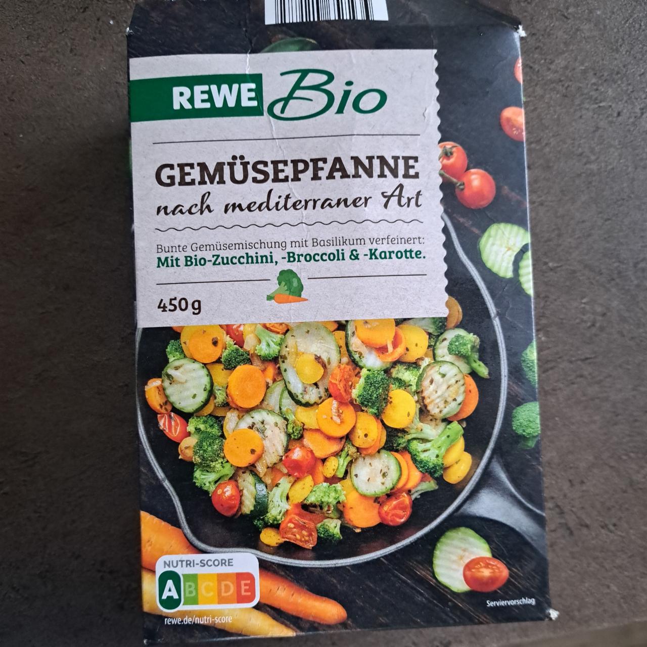 Fotografie - Gemüsepfanne nach mediterraner Art Rewe bio