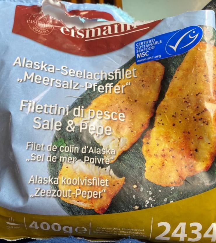 Fotografie - Alaska-Seelachsfilet Meersalz-Pfeffer Eismann