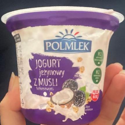 Fotografie - Jogurt jeżynowy z musli kokosowym Polmlek