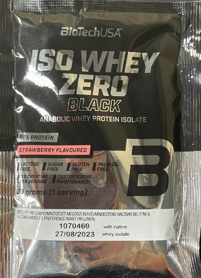 Fotografie - Iso Whey Zero Black Strawberry BioTechUSA