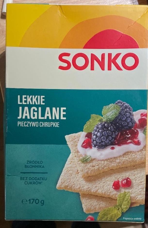 Fotografie - Lekkie Jaglane pieczywo chrupkie Sonko