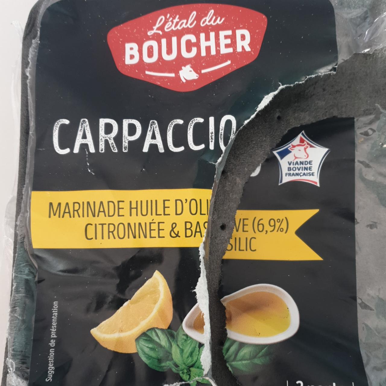 Fotografie - Carpaccio L'étal du Boucher