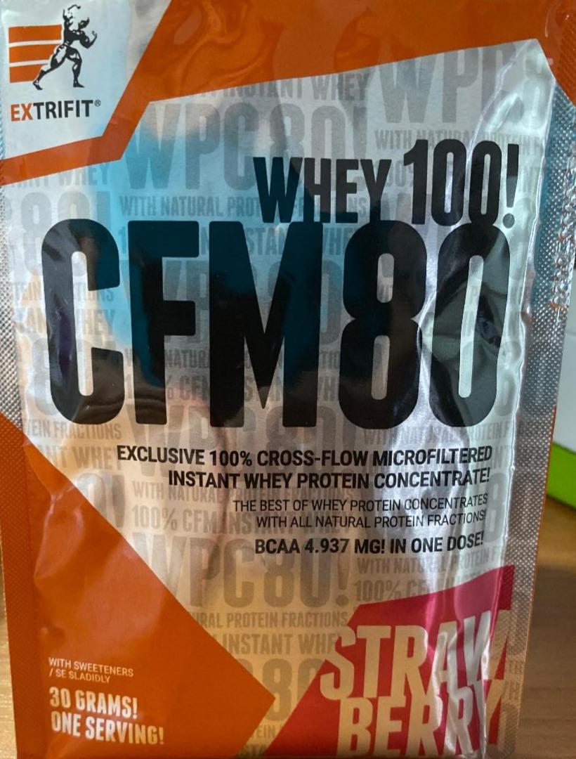 Fotografie - Whey 100! CFM 80 strawberry Extrifit