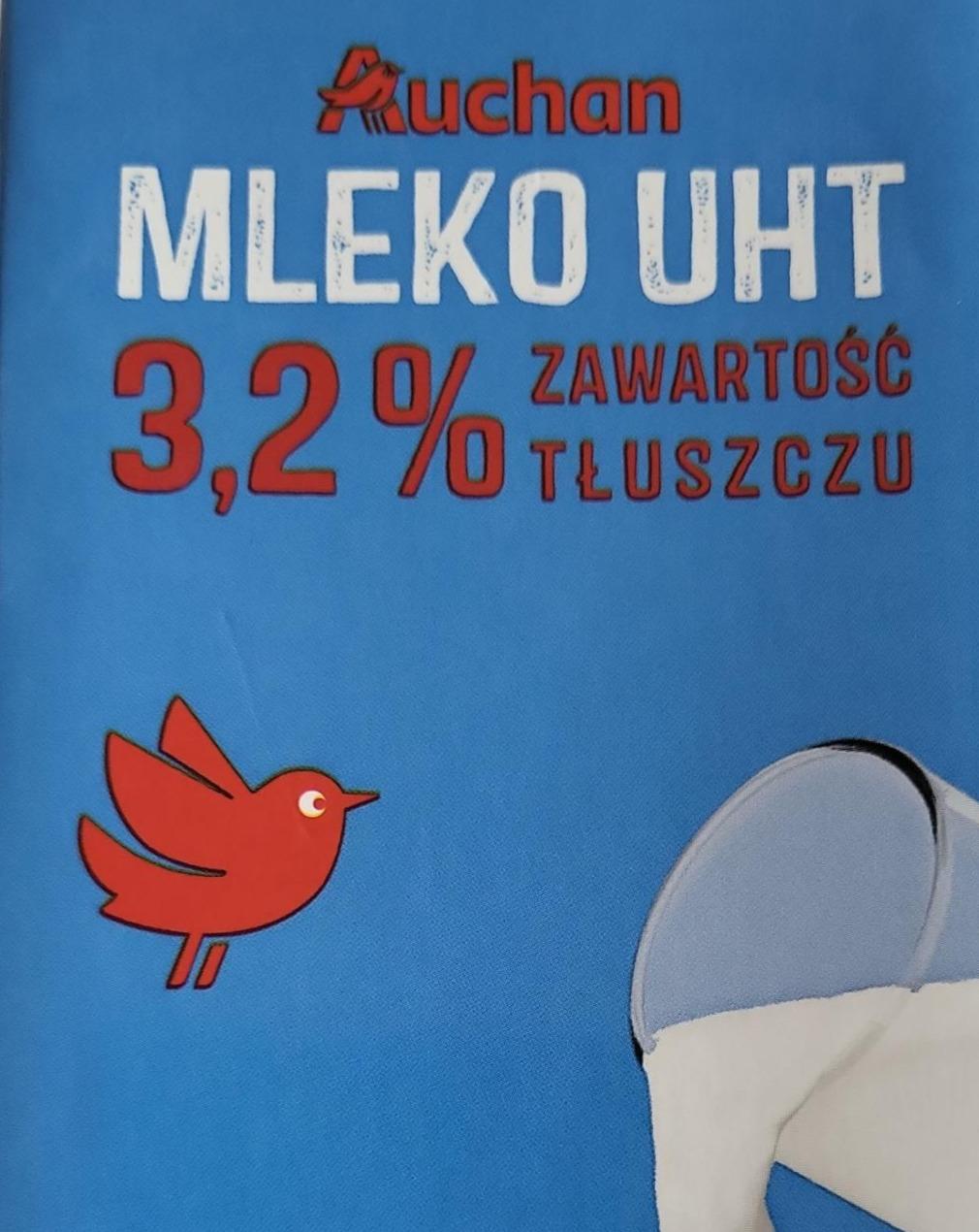 Fotografie - Mléko UHT 3,2% zawartość tluszczu Auchan