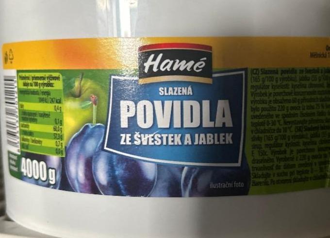 Fotografie - Slazená povidla ze švestek a jablek Hamé