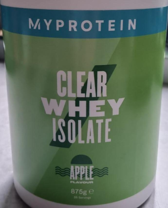 Fotografie - Clear whey isolate apple Myprotein