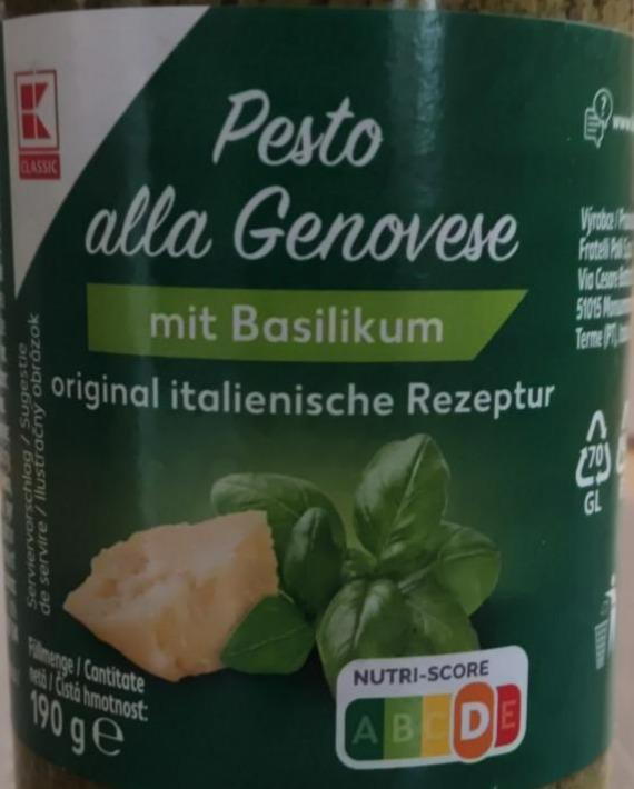 Fotografie - Pesto alla Genovese mit Basilikum K-Classic