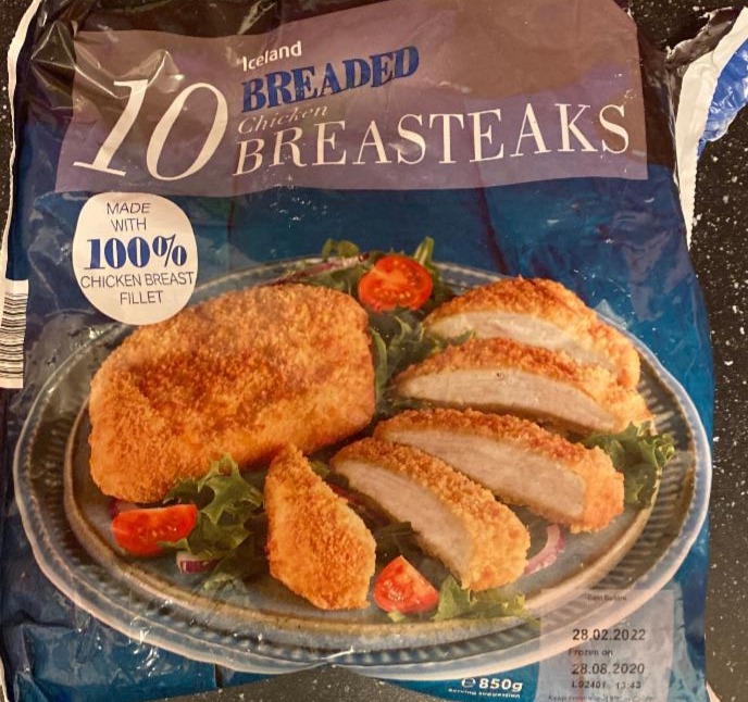 Fotografie - Breaded Chicken Breasteaks Iceland