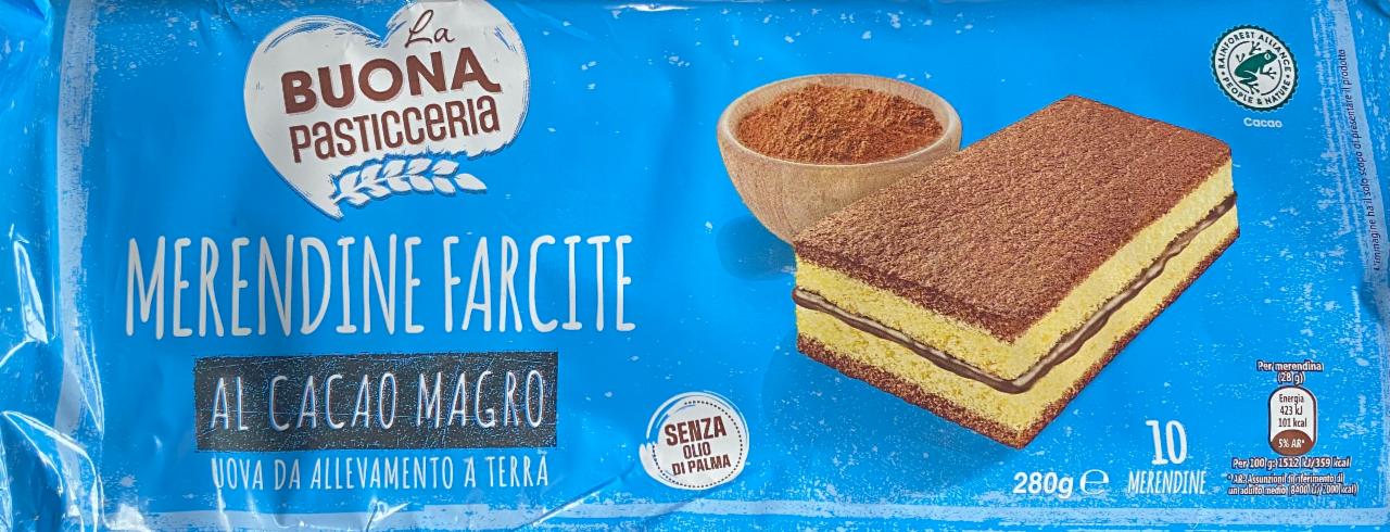 Fotografie - Merendine farcite al cacao magro La Buona Pasticceria