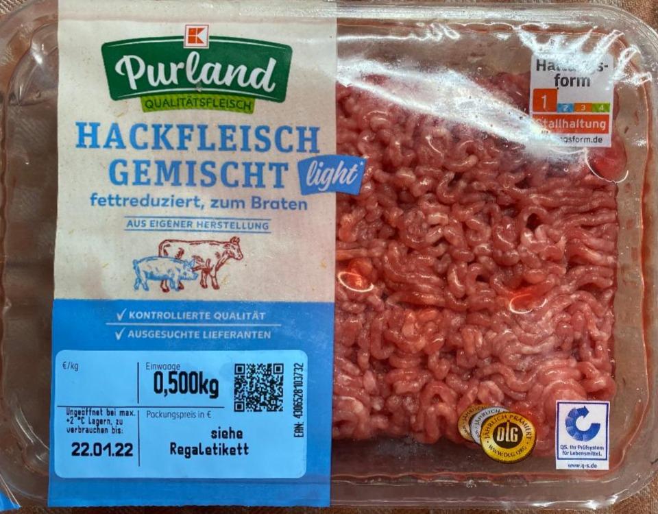 Fotografie - Hackfleisch gemischt light Purland