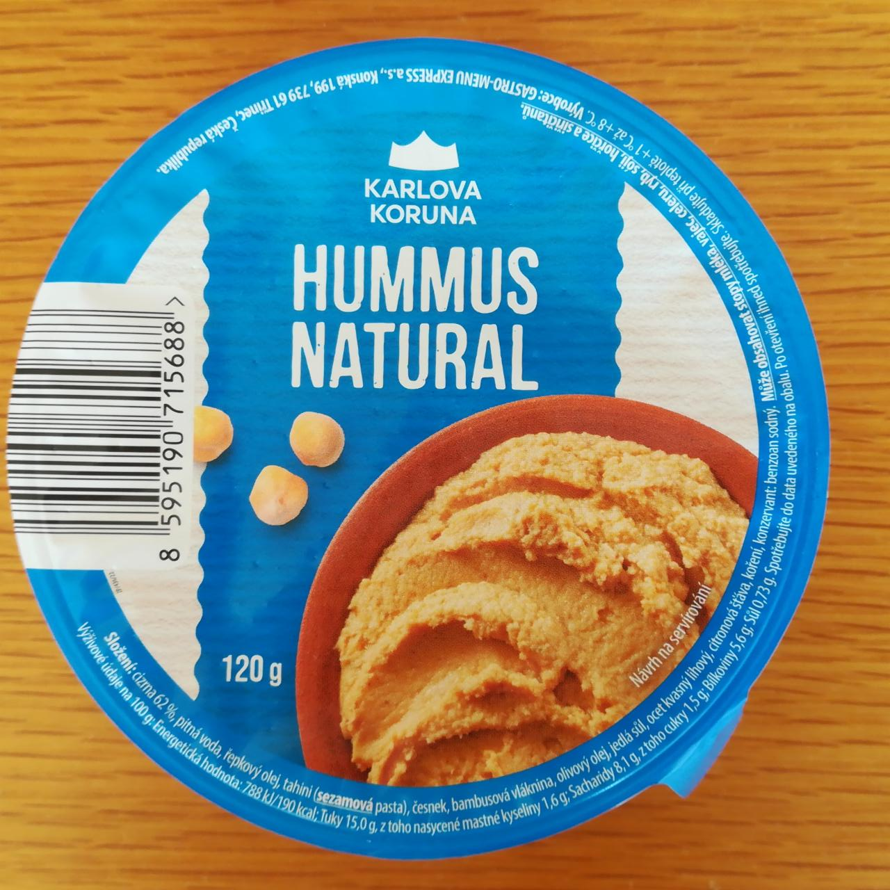 Fotografie - Hummus natural Karlova Koruna