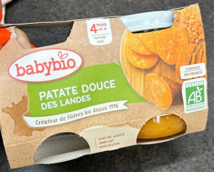 Fotografie - Patate douce des landes Babybio