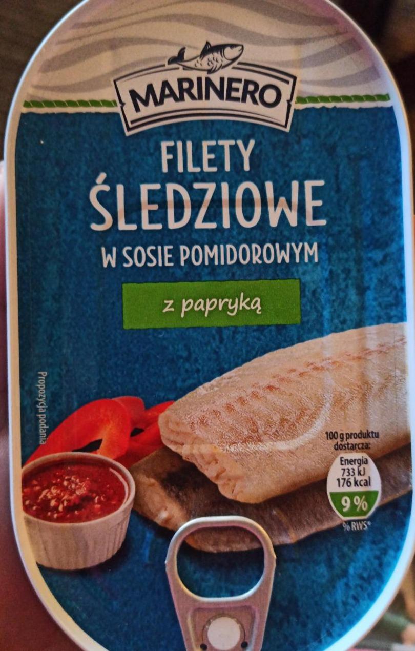 Fotografie - Filety śledziowe w sosie pomidorowym z papryką Marinero