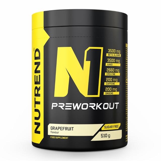 Fotografie - N1 preworkout grapefruit sugar free (grep) Nutrend