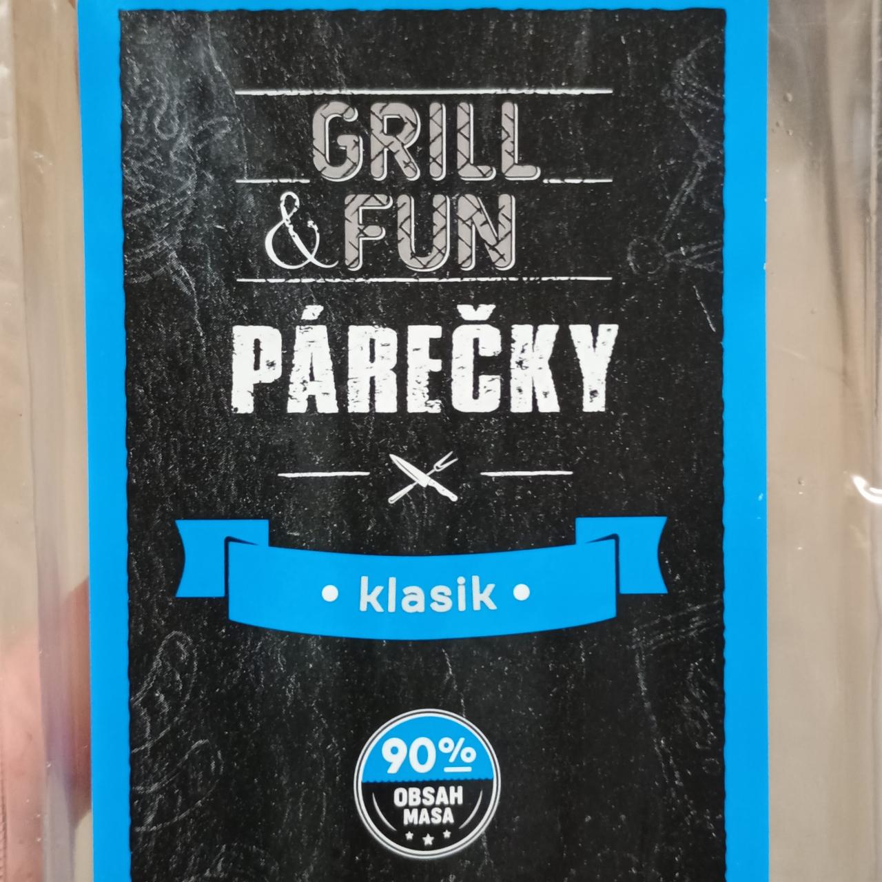 Fotografie - Párečky klasik 90% masa Grill & Fun