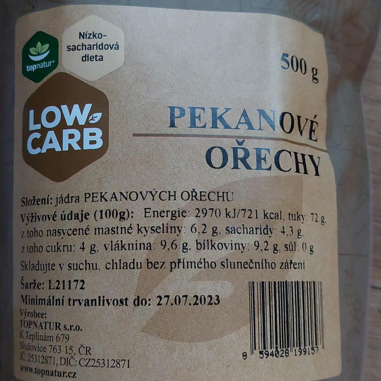 Fotografie - Pekanové ořechy Low Carb Topnatur