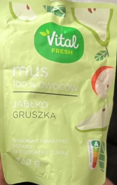 Fotografie - Mus 100% owoców Jablko Gruszka Vital fresh