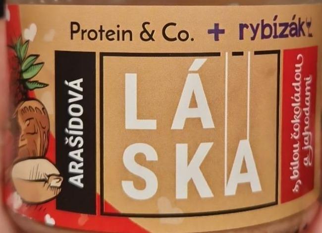 Fotografie - Arašídová láska s bílou čokoládou & jahodami Protein & Co.