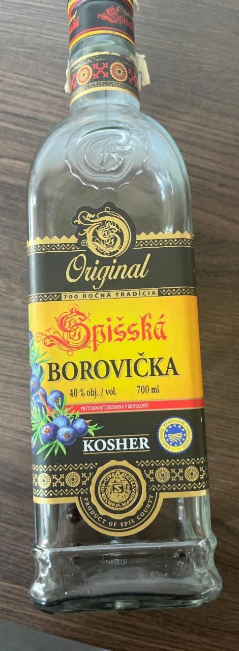 Fotografie - Spišská Borovička Kosher 40%