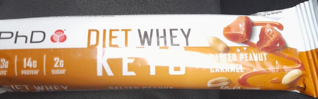 Fotografie - Diet whey keto bar Salted Peanut Caramel PhD