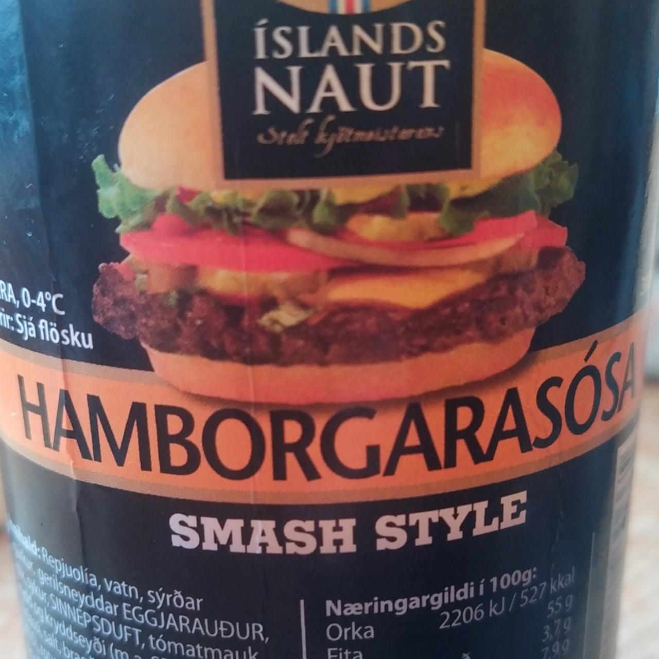 Fotografie - Hamborgarasósa Smash style Íslands Naut