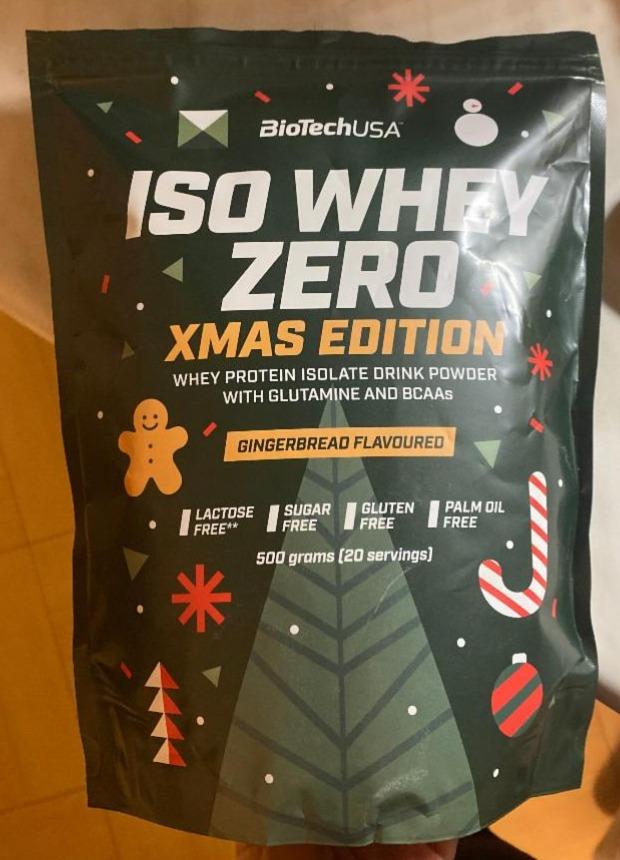 Fotografie - Iso Whey Zero Xmas Edition Gingerbread Flavoured BioTechUSA