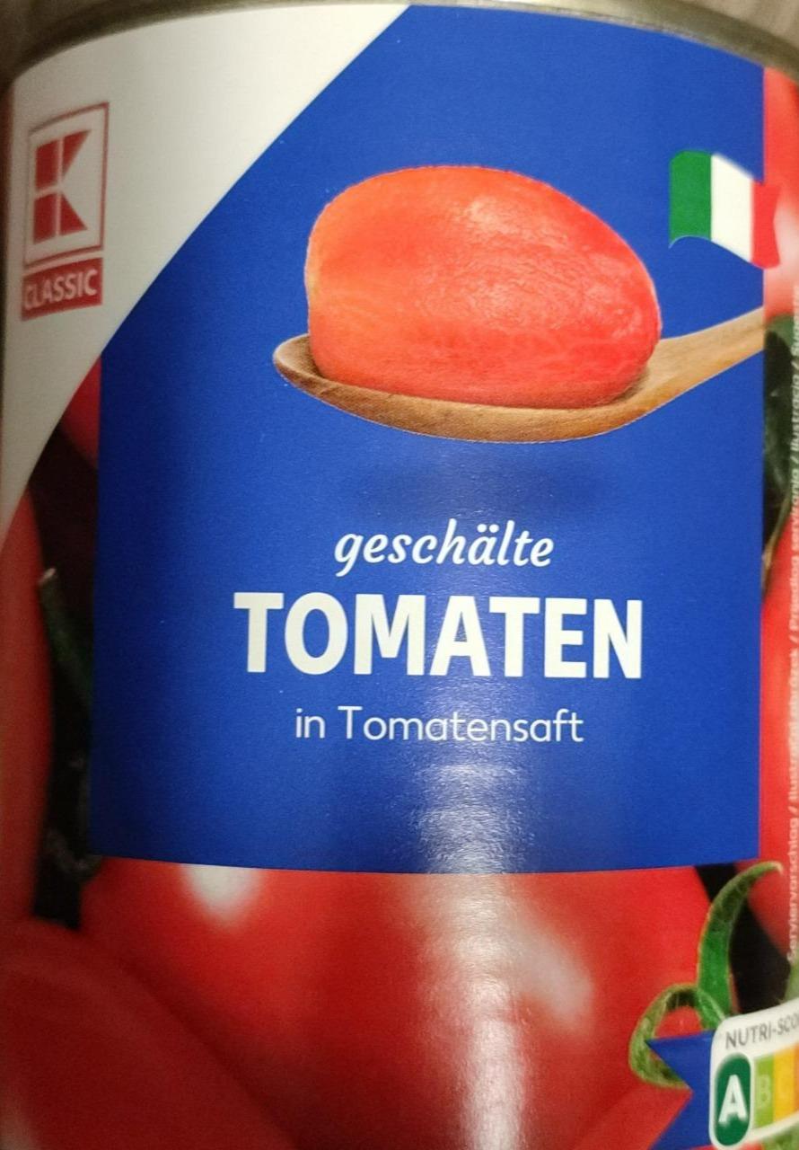 Fotografie - Geschälte Tomaten in Tomatensaft K-Classic