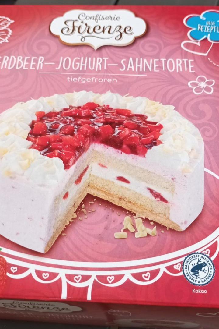 Fotografie - Erdbeer - Joghurt - Sahnetorte Confiserie Firenze