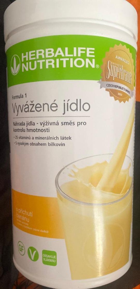 Fotografie - F1 Vyvážené jídlo s příchutí banánu Herbalife Nutrition