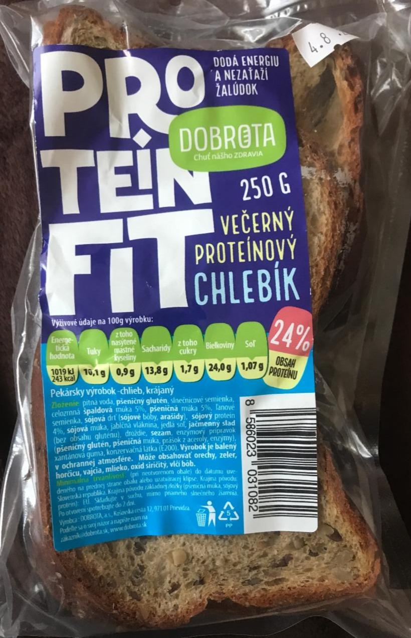 Fotografie - Protein Fit večerný proteínový chlebík Dobrota