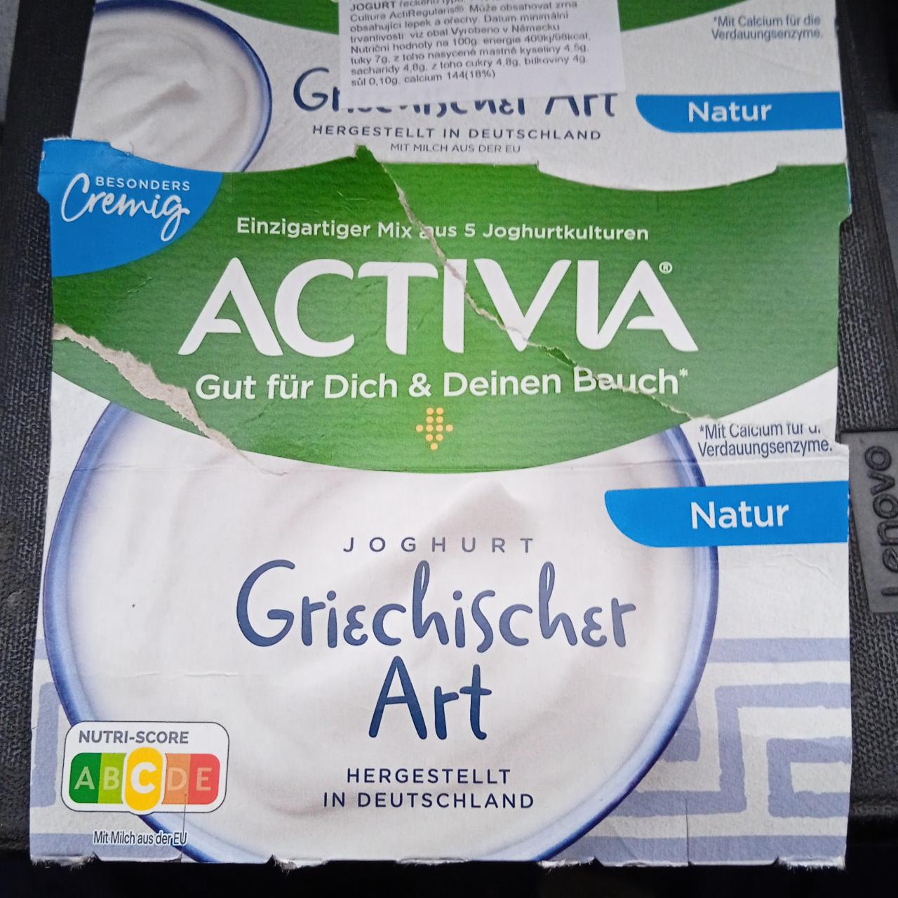 Fotografie - jogurt Natur Griechischer Art Activia