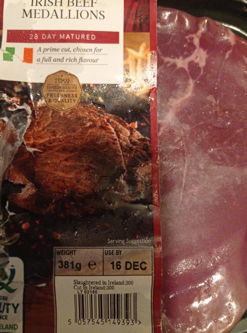 Fotografie - Irish Beef Medallion Tesco