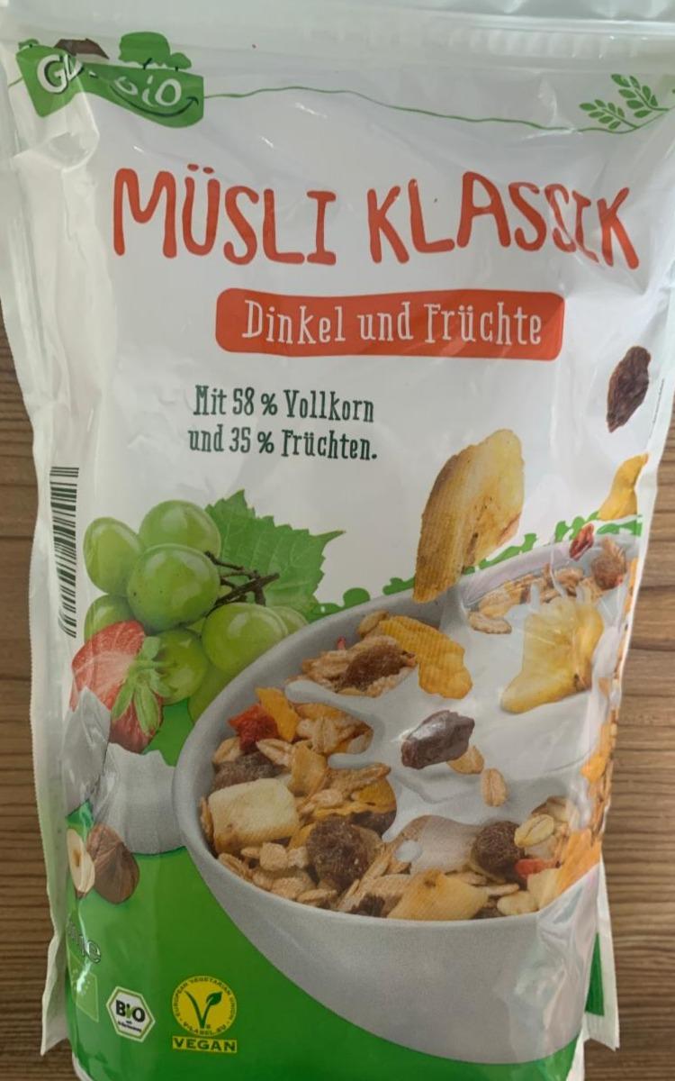 Fotografie - Müsli klassik Dinkel und Früchte GutBio