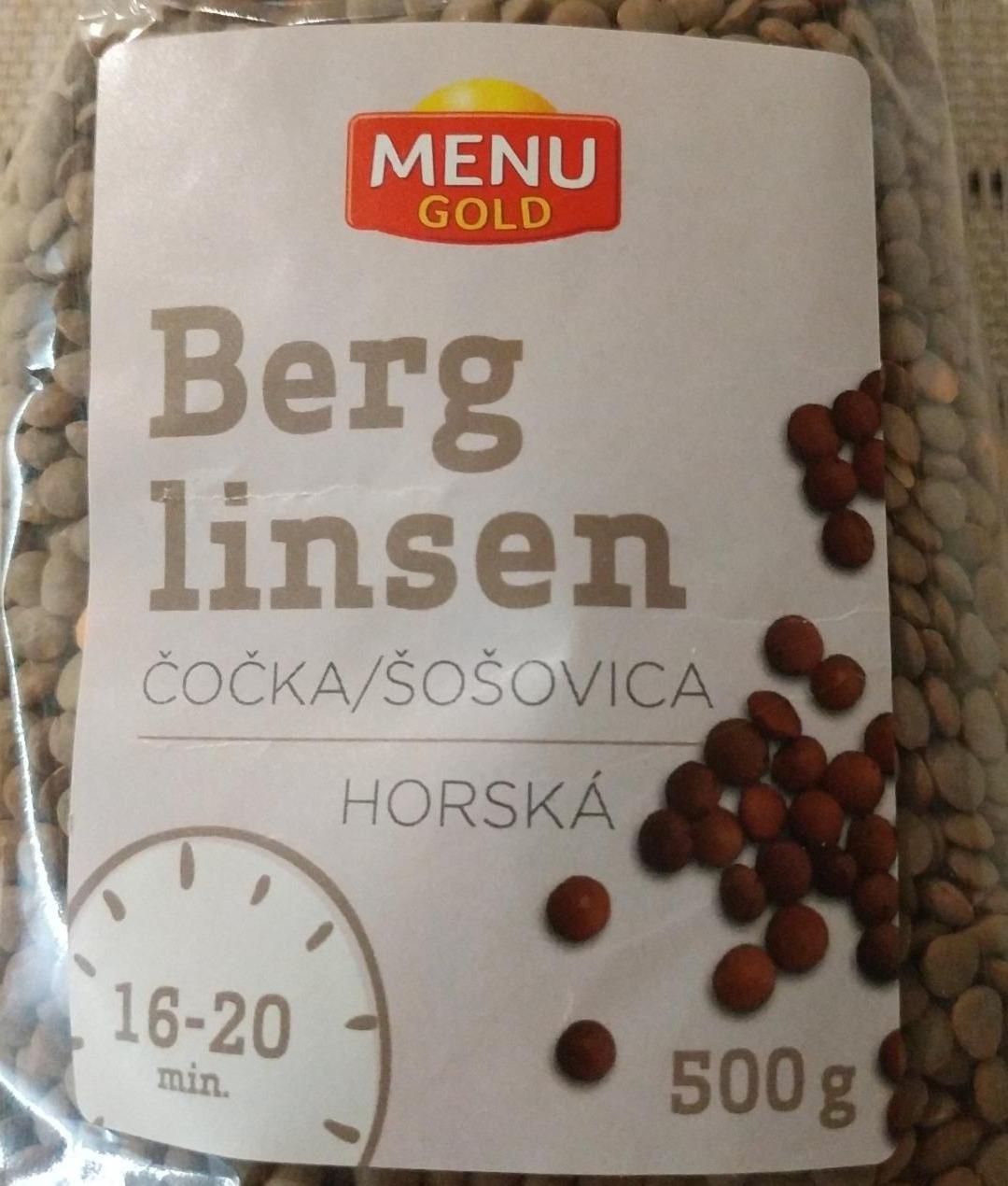 Fotografie - Berg linsen čočka horská Menu Gold