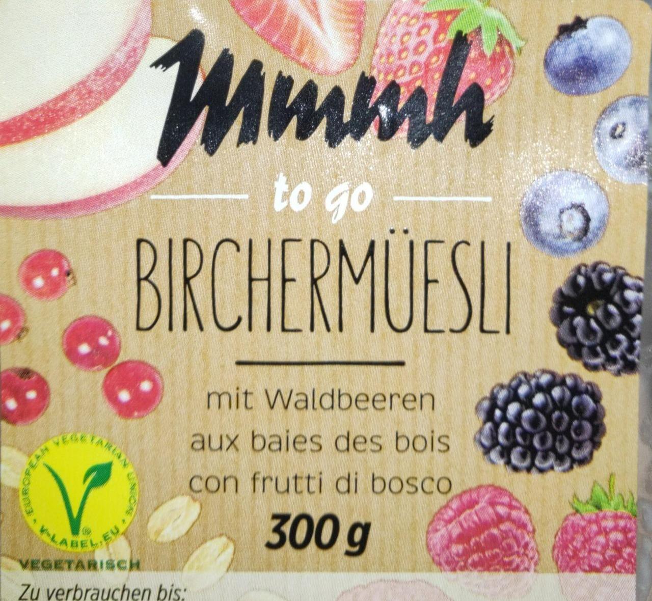 Fotografie - To go Birchermüesli mit Waldbeeren Mmmh